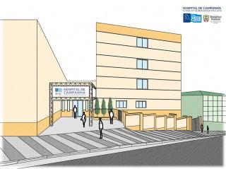 06.04.2020 Fachada projeto hospital Campanha