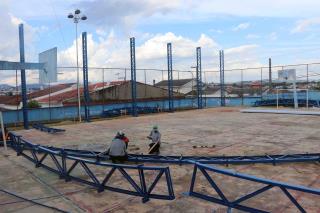 Cobertura da quadra da Escola1
