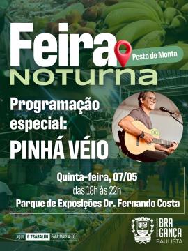 Pinhá com o melhor do sertanejo na Feira Noturna do Posto de Monta nesta quinta-feira (07/05)