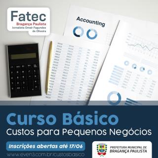 Curso gratuito de Custos para Pequenos Negócios