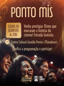 Festival de Inverno 2026 recebe programação gratuita do Pontos MIS com clássicos do cinema