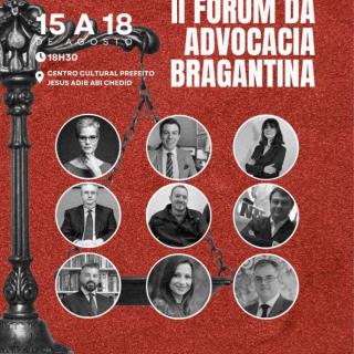II Fórum da Advocacia Bragantina acontece na próxima segunda-feira (1508)