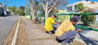 Conservação da área de lazer do bairro Quinta dos Vinhedos