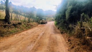 Preparação para o PMVP na Estrada Municipal Manoel Carvoeiro, na Ponte Alta