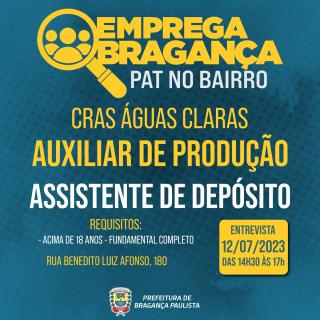 Começa hoje (1207) mutirão de vagas de emprego no CRAS Águas Claras