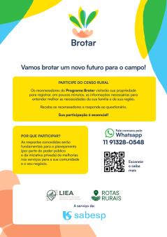 Sabesp inicia em Bragança Paulista o Programa Brotar, censo de saneamento rural com geolocalização