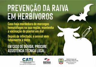 13.04.2022 Prefeitura de Bragança e Estado de São Paulo alertam sobre a necessidade de prevenção da raiva
