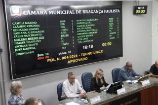 Aprovação PDL 04 de 2024 sobre contas de 2022 da Prefeitura