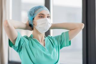 low-angle-nurse-tired
