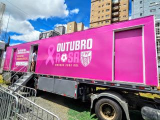 Carreta da Mamografia da Federação Paulista de Futebol ofertará exames apenas nesta quarta-feira (15), no Posto de Monta