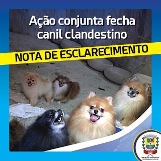 Nota Esclarecimento adoção animais clandestinos