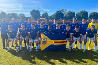 15.08.2022 Time de Futebol de Campo Masculino de Bragança Paulista enfrenta a equipe de Santa Barbara