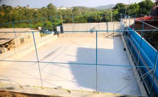 Obras de construção de quadra de futebol society da Penha estão em andamento