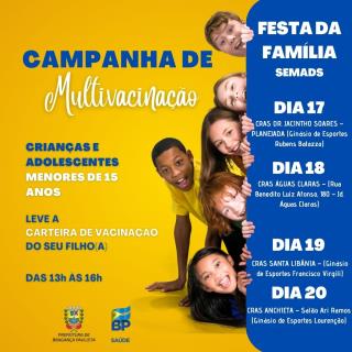 Vacinação Festa das crianças