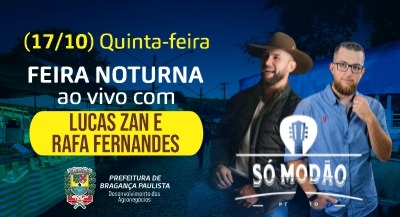 Feira Noturna no Posto de Monta terá show de Lucas Zan e Rafa Fernandes nesta quinta-feira 1710