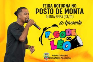 Feira Noturna terá show com Pagode do Léo nesta quinta-feira 2301