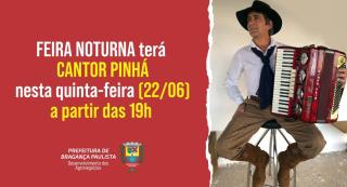 No embalo sertanejo, Feira Noturna de Bragança Paulista promete animação nesta quinta-feira