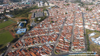 Todo o bairro Padre Aldo Bolini receberá recapeamento asfáltico