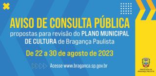 ARTE_CONSULTA PÚBLICA PARA REVISÃO DO PLANO DE CULTURA