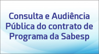 Consulta e Audiência Pública Sabesp
