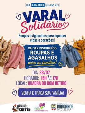 Fundo Social promove Varal Solidário no bairro Bom Retiro