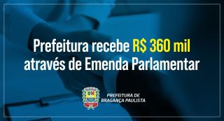 23.08.2023 Prefeitura recebe 360 mil atráves de emenda parlamentar