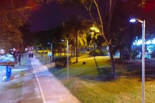 Trecho da ciclovia na Avenida dos Imigrantes recebe lâmpadas de LED carregadas por energia solar01