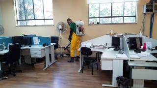 24.07.2020 Higienização é intensificada no Paço Municipal