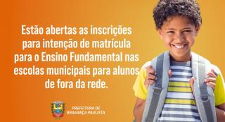 Inscrições matrícula