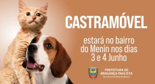 Castramóvel estará no bairro do Menin nos dias 03 e 04 de junho
