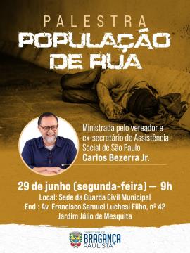 SEMADS promove palestra sobre população em situação de rua