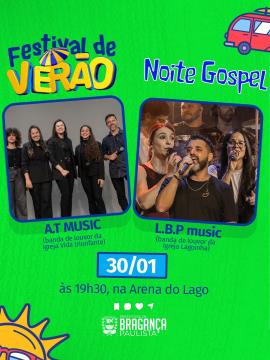 Arena do Lago do Taboão recebe Noite Gospel no Festival de Verão 2026