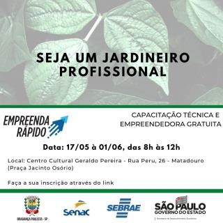 27.04.2021 Fundo Social abre inscrições para Curso de Jardineiro Profissional