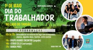Atividades gratuitas no Lago do Taboão marcam comemoração em alusão ao dia do tr