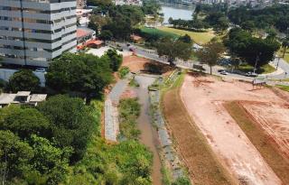 Encerradas obras de construção da 2ª caixa de retenção de sedimentos no Lago do Taboão (1)