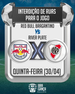 Red Bull Bragantino x River Plate: confira as interdições para partida válida pela Copa Conmebol Sul-Americana
