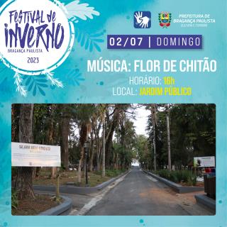 Festival de Inverno Grupo Flor de Chitão se apresenta neste domingo (0207) no Jardim Público