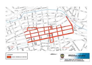 Mapa zona vermelha