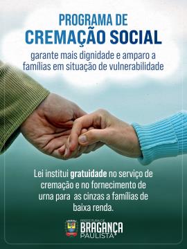 Programa de Cremação Social garante mais dignidade e amparo a famílias em situação de vulnerabilidade