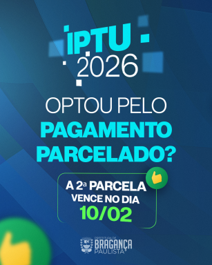 Segunda parcela do IPTU 2026 vence em 10 de fevereiro
