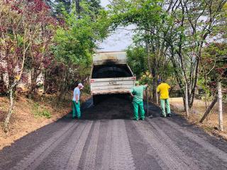 Recape na estrada municipal José Lázaro Ferreira, bairro Araras dos Mori (2)