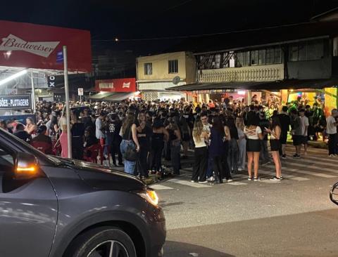 GCM encerra festa universitária irregular em via pública