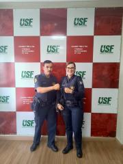 Equipe Guardiã Maria da Penha ministra palestra sobre rede de apoio à Violência Doméstica na USF (2)