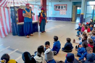24.06.2022 Escola Municipal Prof. Marisa Valério Pinto recebe Espetáculo Teatral com Marionetes (3)