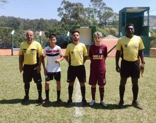 Arbitragem no Campo do Santa Luzia, partida entre São Lourenço x Ferroviários Sub 13