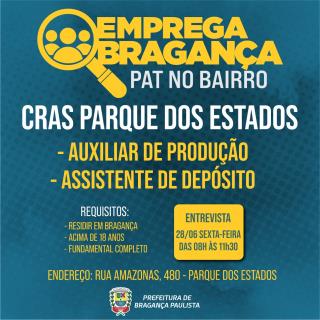 27.07.2023 Auxiliar de produção e assistente de depósito- CRAS