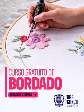 Inscrições abertas para curso gratuito de bordado