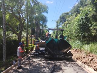 Pavimentação Rua Prof. Marcos Antonio da Silva Guimarães Bosque das Pedras 01