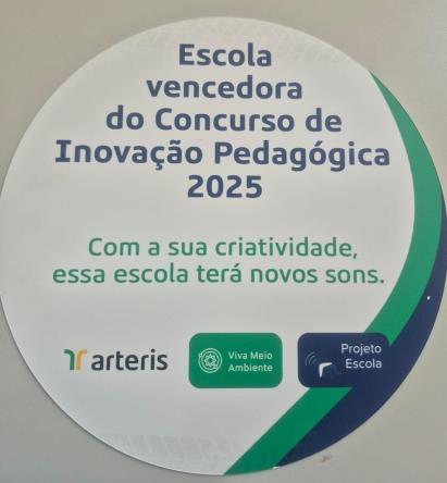 E.M. Abner Antônio Sperendio conquista o Desafio de Inovação Pedagógica 2025 da Arteris com projeto que integra música e educação para o trânsito