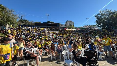 Arena do Lago lota e Fan Fest reúne multidão em vitória do Brasil na Copa 01
